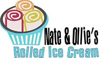 Nate and Ollies rolled ice cream